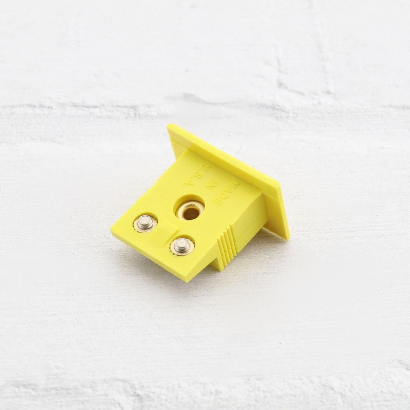 OTOTEC 4 Sets K Type Thermocouple Wire Connectors with Panel,Yellow Mini Socket with Panel Installation,21mm x 24mm x 14mm MPJ-K-F - Image 5